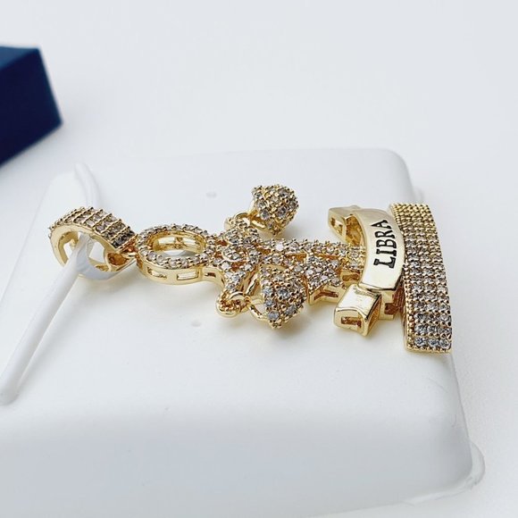 "14K Gold Plated Cubic Zircon Pendant, INUS1BR216 - Picture 8 of 9